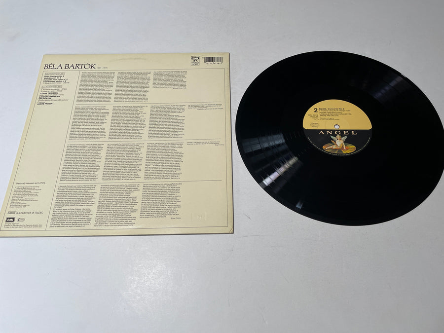 Bartók Perlman Previn Violin Concerto No. 2 Used Vinyl LP VG+\VG+