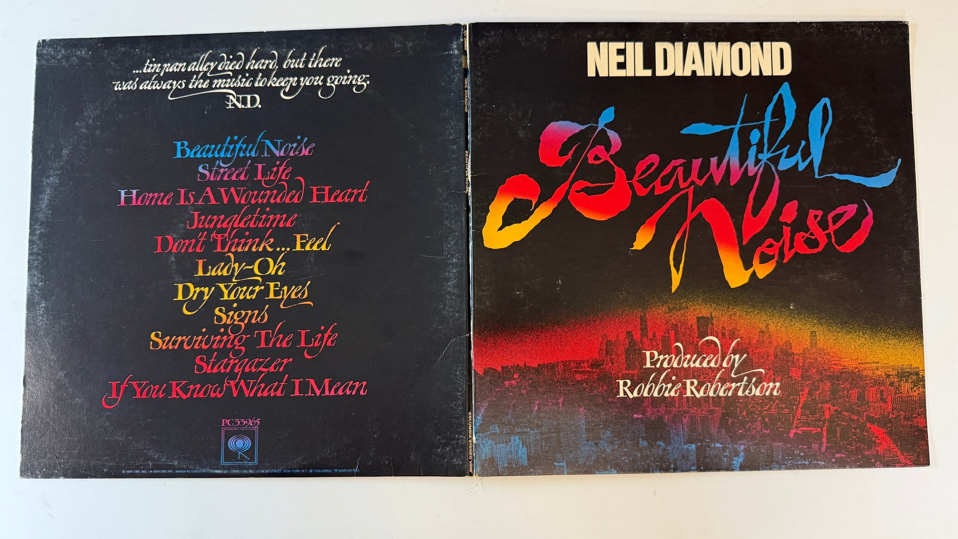 Neil Diamond Beautiful Noise Used Vinyl LP VG+\VG