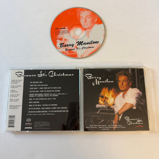 Barry Manilow Because It's Christmas Used CD VG+\VG+