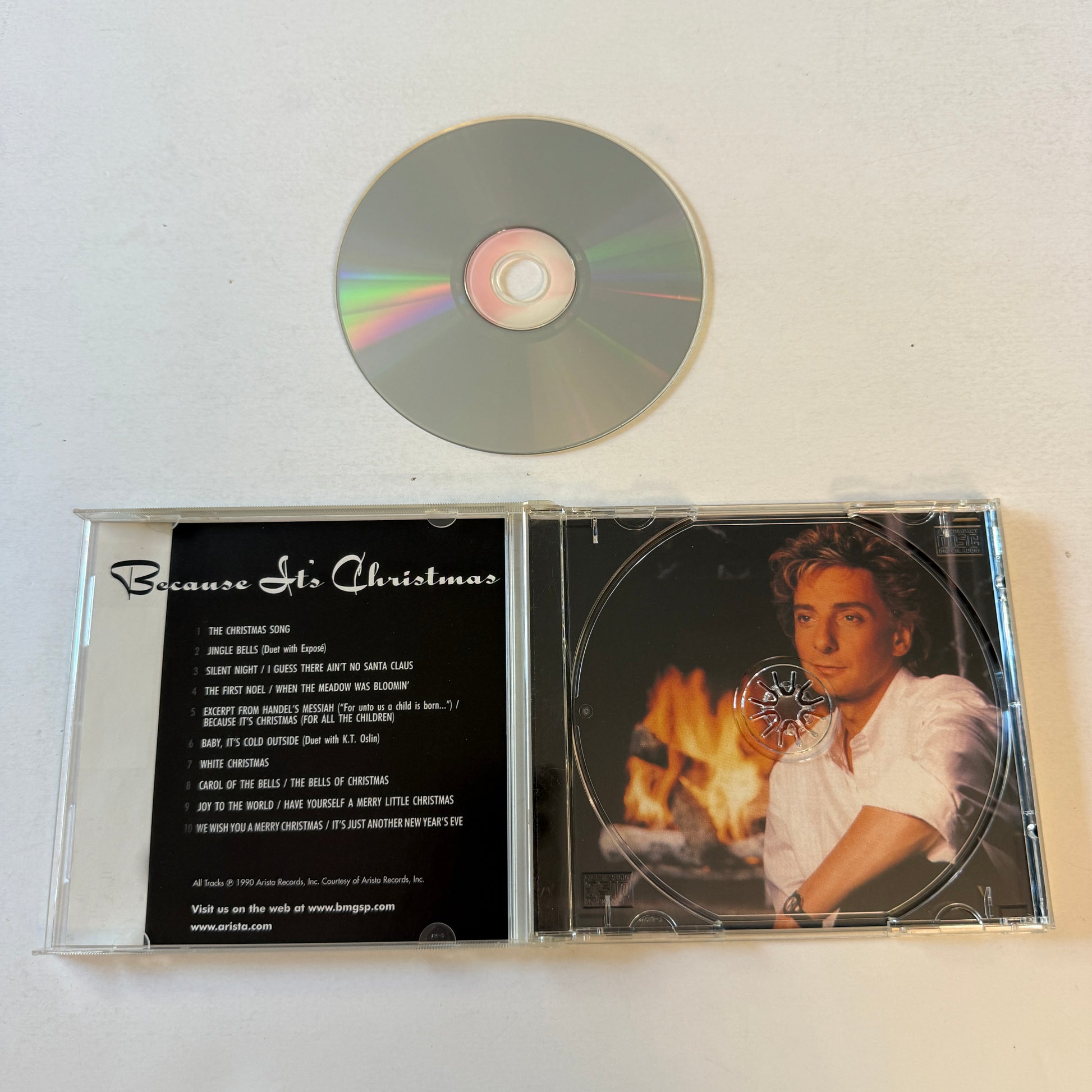 Barry Manilow Because It's Christmas Used CD VG+\VG+