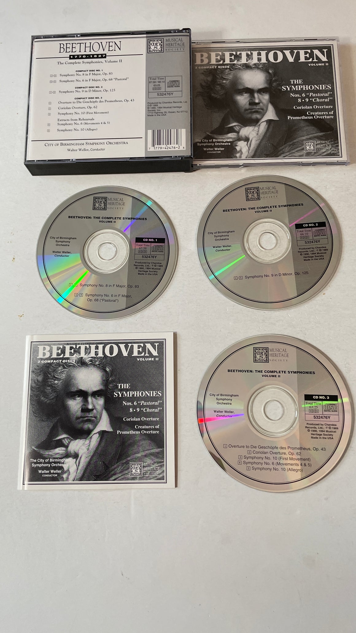 Ludwig van Beethoven Beethoven City Of Birmingham Beethoven The Complete Symphonies Volume II Used CD VG+\VG+