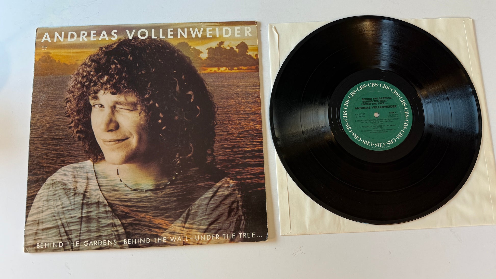 Andreas Vollenweider ... Behind The Gardens - Behind The Wall - Under The Tree ... Used Vinyl LP VG+\VG
