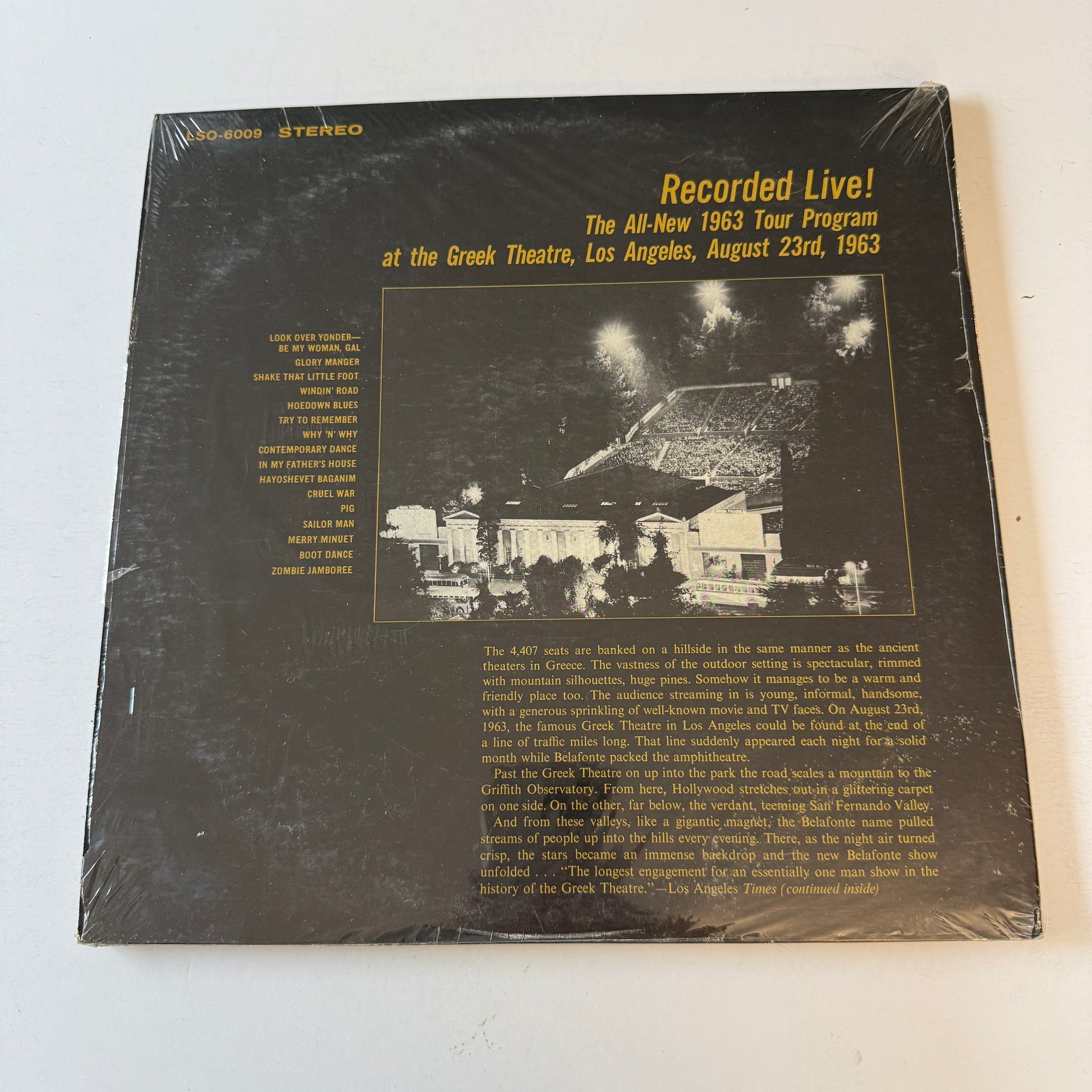 Harry Belafonte Belafonte At The Greek Theatre Used Vinyl 2LP VG+\VG+