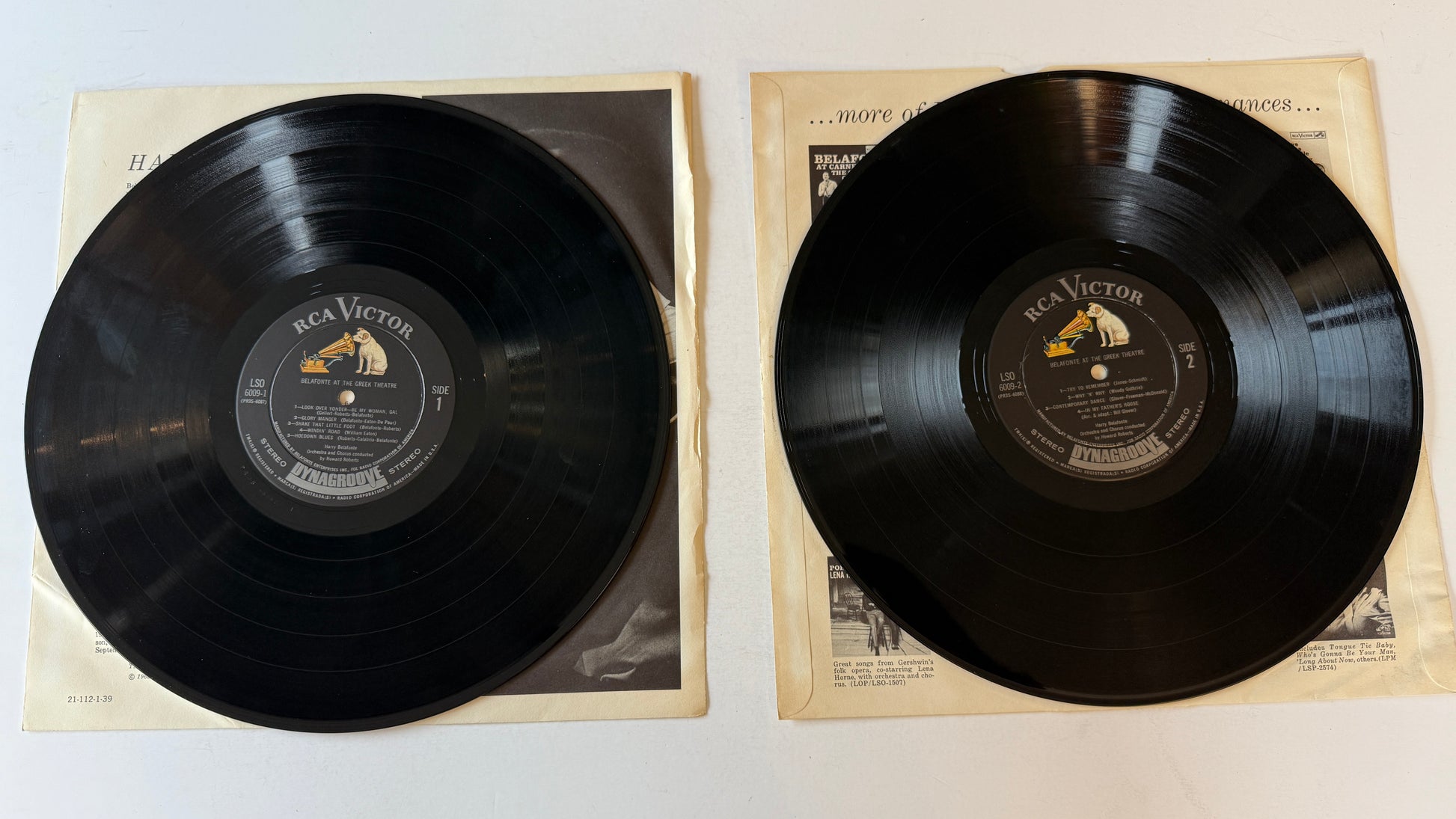 Harry Belafonte Belafonte At The Greek Theatre Used Vinyl 2LP VG+\VG+
