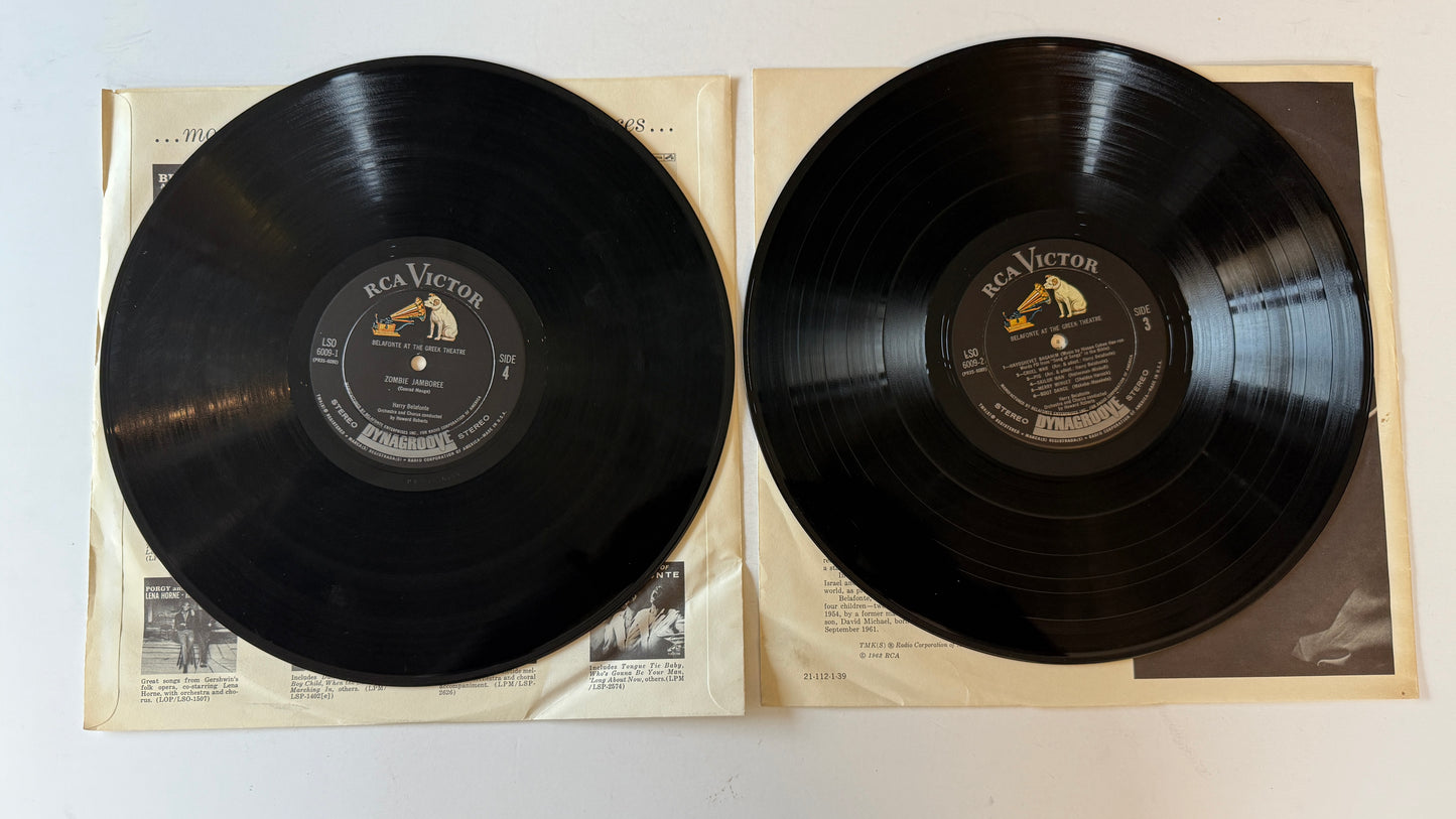 Harry Belafonte Belafonte At The Greek Theatre Used Vinyl 2LP VG+\VG+