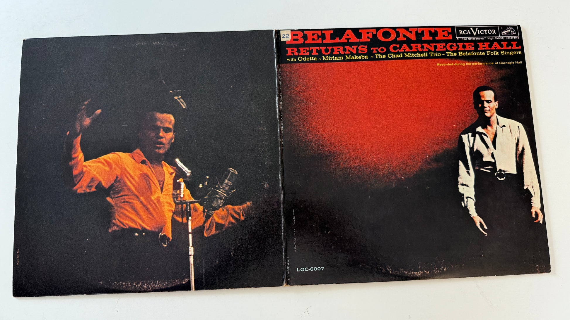 Harry Belafonte Belafonte Returns To Carnegie Hall Used Vinyl 2LP VG+\VG