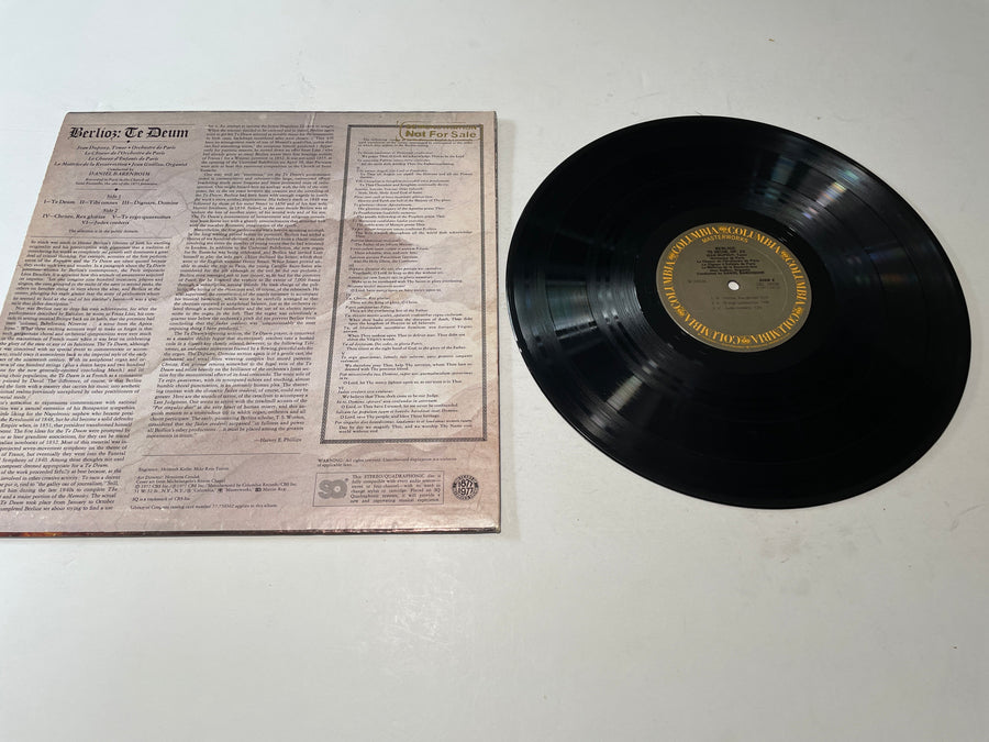 Berlioz Jean Dupouy Te Deum Used Vinyl LP VG+\VG+