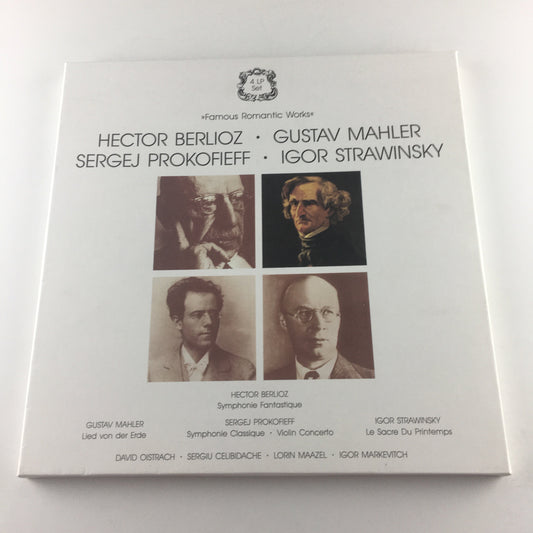 Berlioz Mahler Prokofiev Stravinsky Famous Romantic Works Used Vinyl Box Set NM\VG+