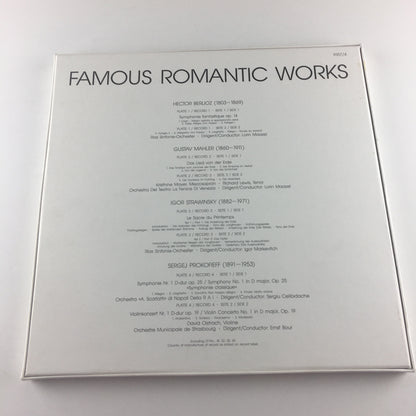 Berlioz Mahler Prokofiev Stravinsky Famous Romantic Works Used Vinyl Box Set M\M