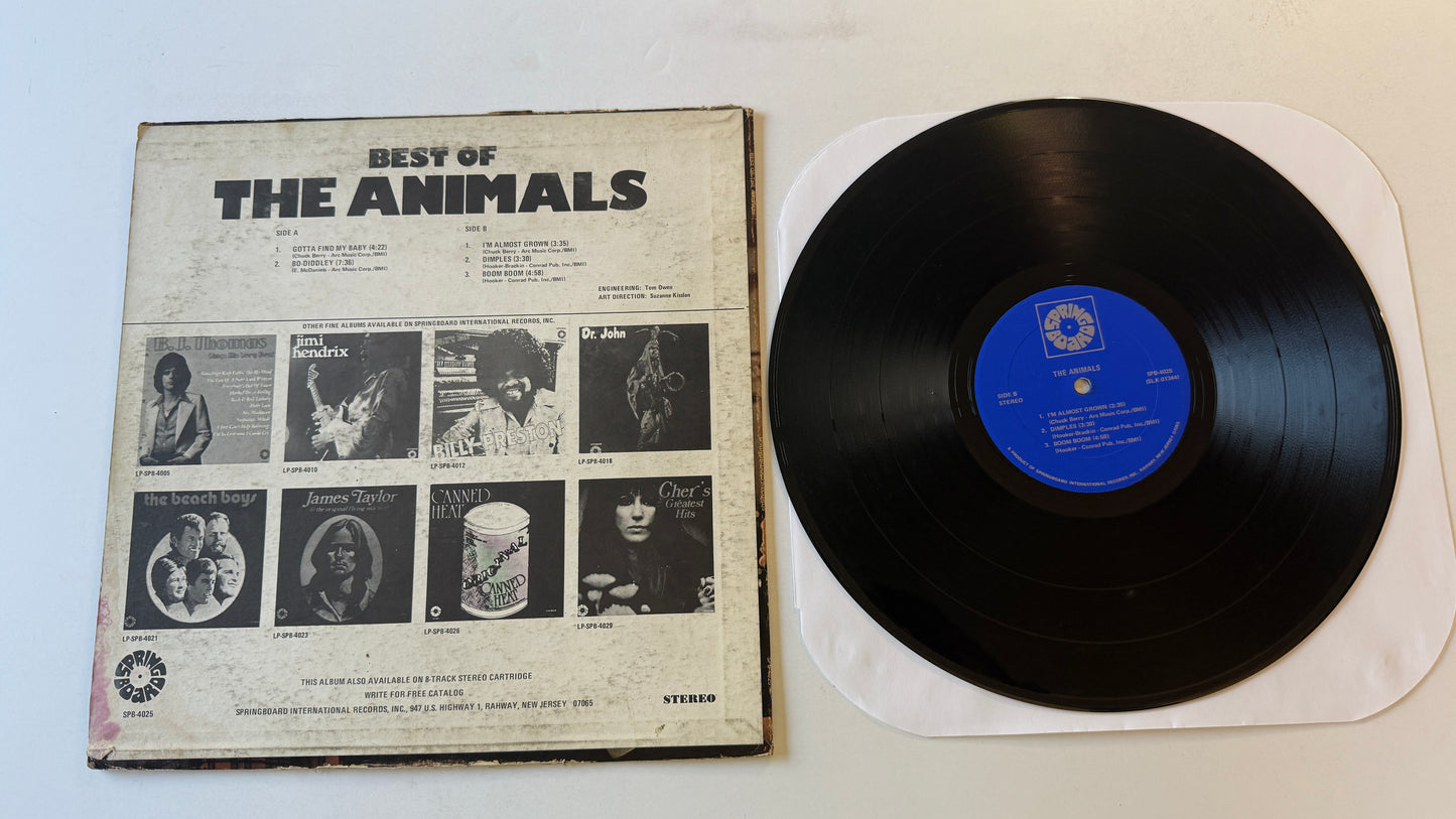 The Animals Best Of The Animals Used Vinyl LP VG+\G