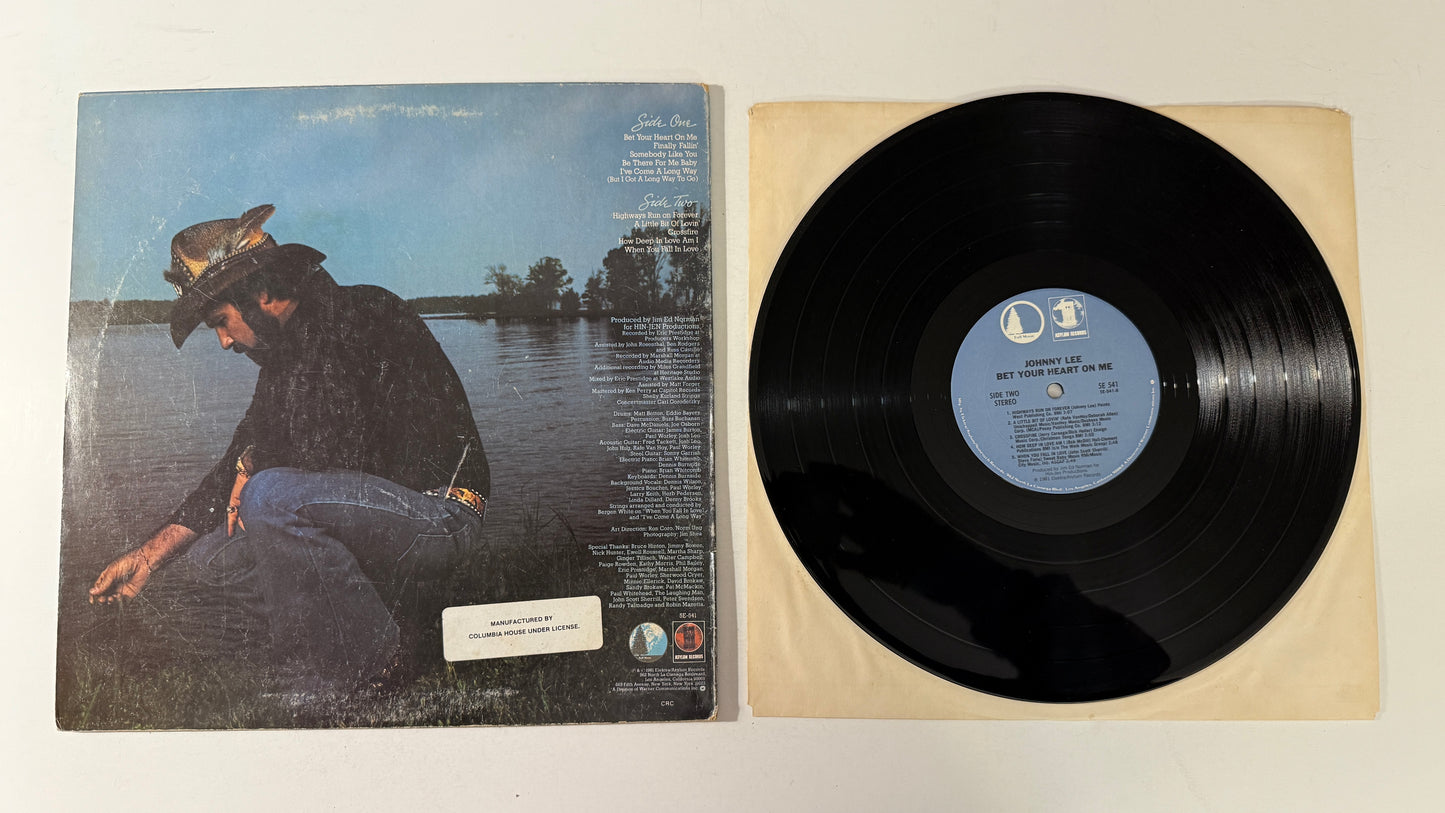Johnny Lee Bet Your Heart On Me Used Vinyl LP VG+\VG