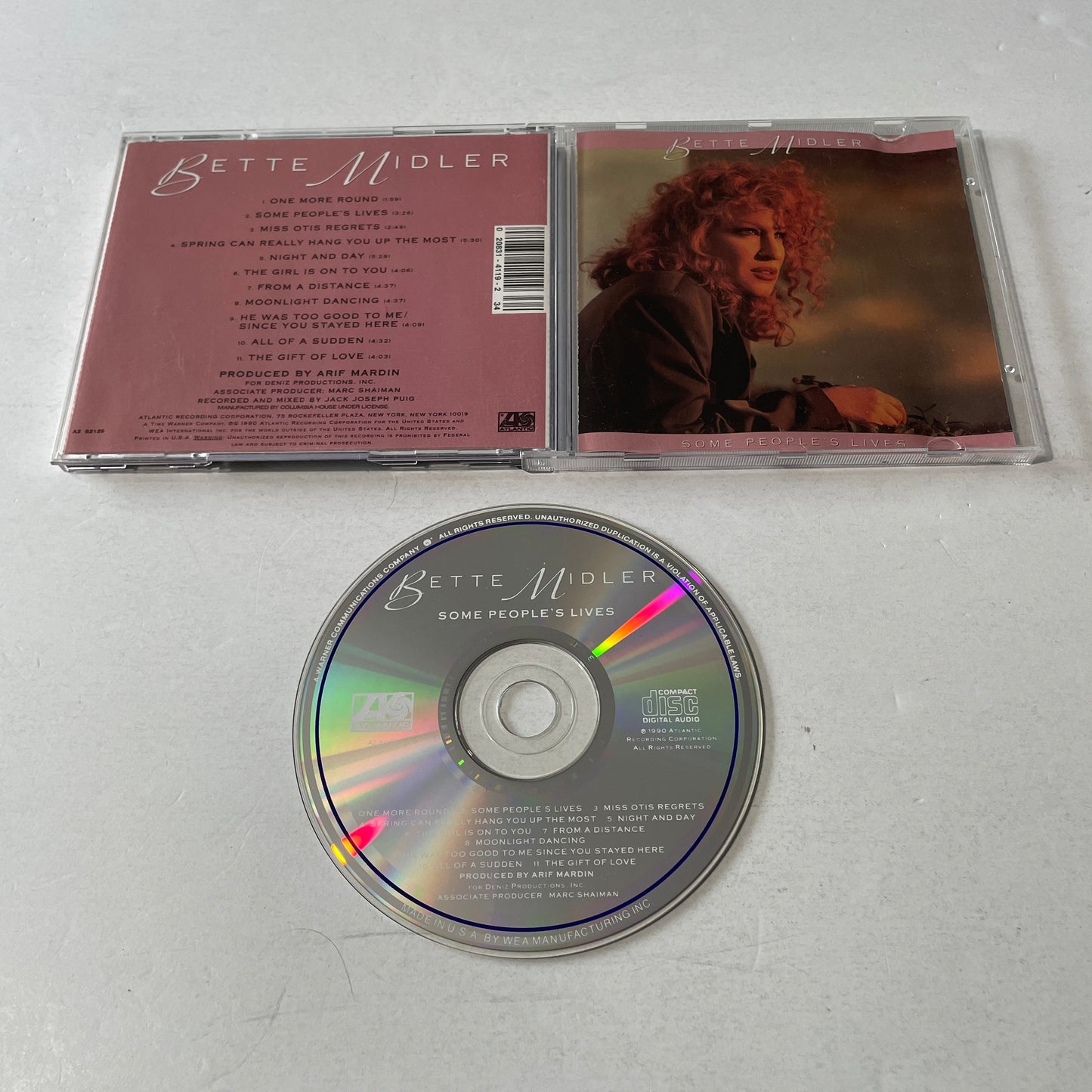 Bette Midler Some People's Lives Used CD VG+\VG+