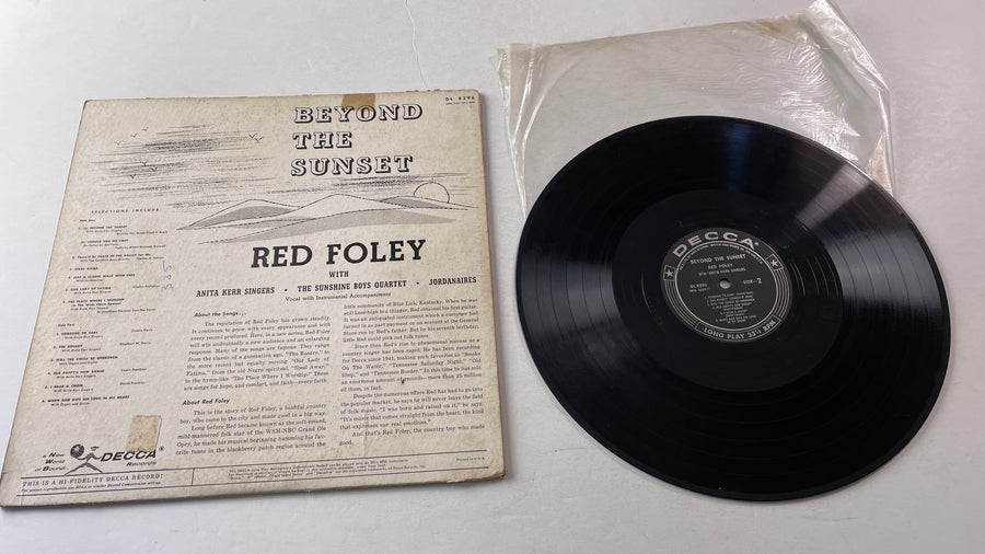 Red Foley Beyond The Sunset Used Vinyl LP VG+\G+
