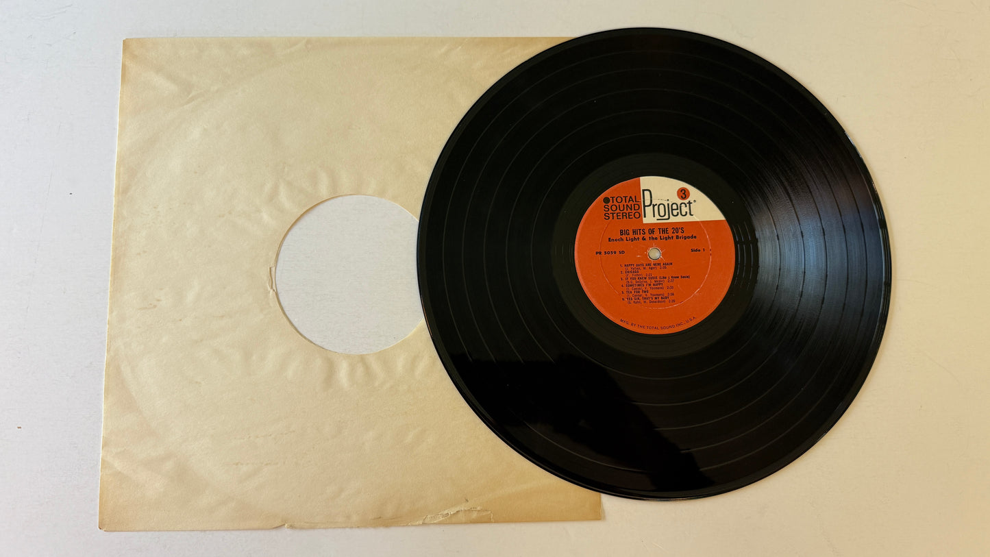 Enoch Light And The Light Brigade Big Hits Of The 20's Used Vinyl LP VG+\G+