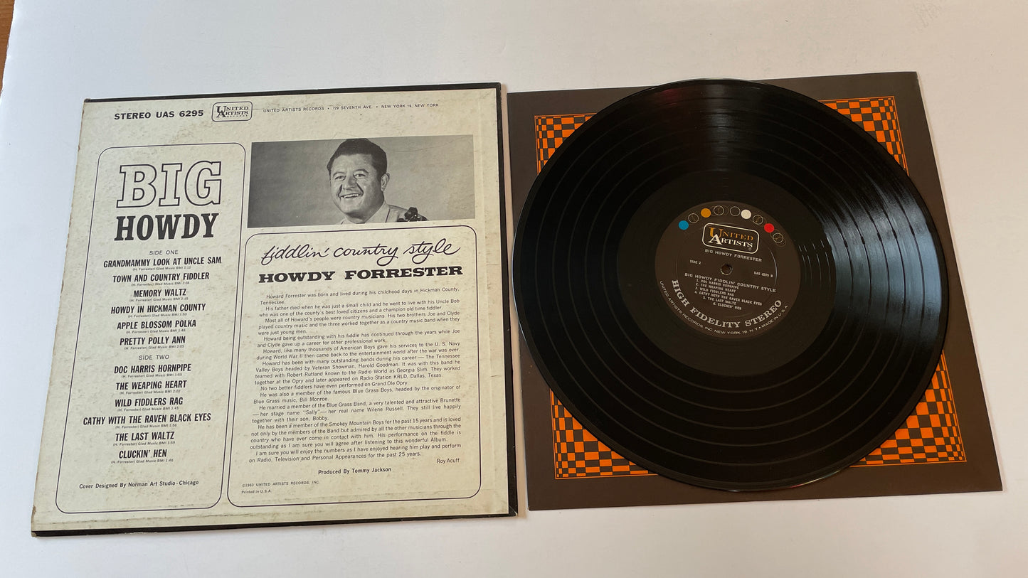 Howdy Forrester Big Howdy Fiddlin' Country Style Used Vinyl LP VG+\VG+