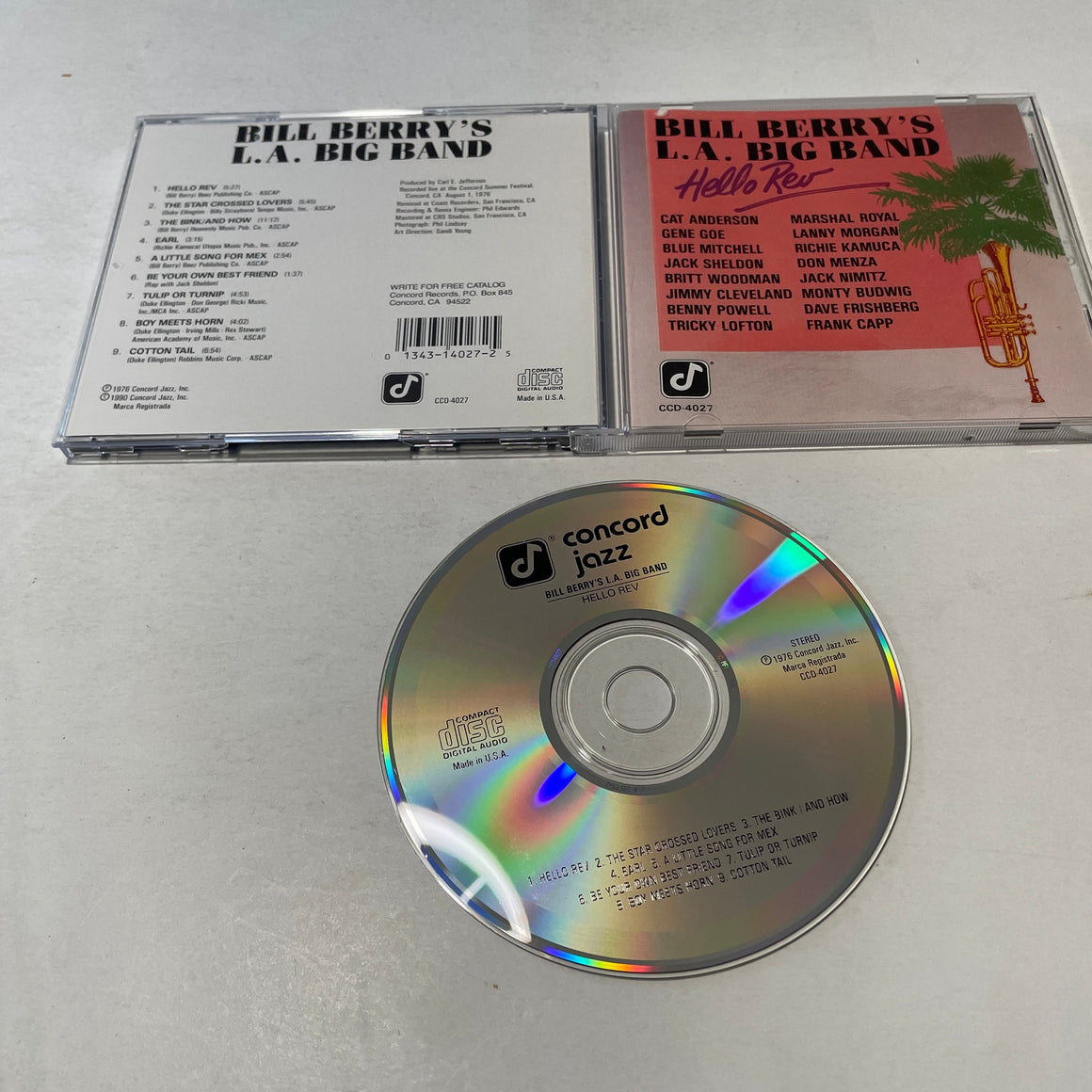 Bill Berry's L.A. Big Band Hello Rev Used CD VG+\VG+