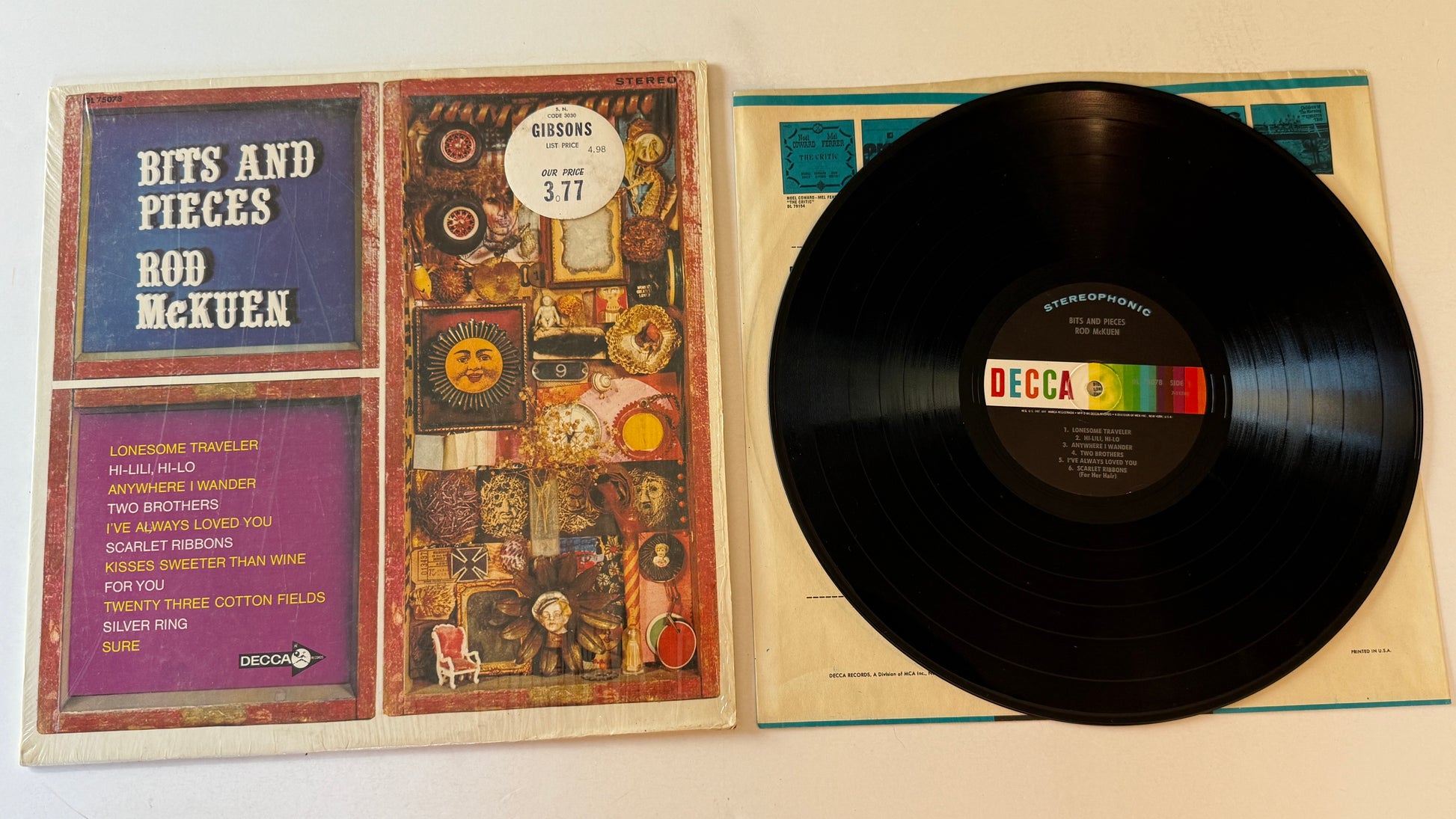 Rod McKuen Bits And Pieces Used Vinyl LP VG+\VG