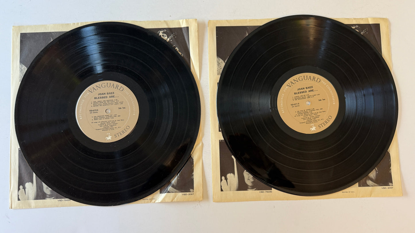 Joan Baez Blessed Are... Used Vinyl 2LP VG\G+
