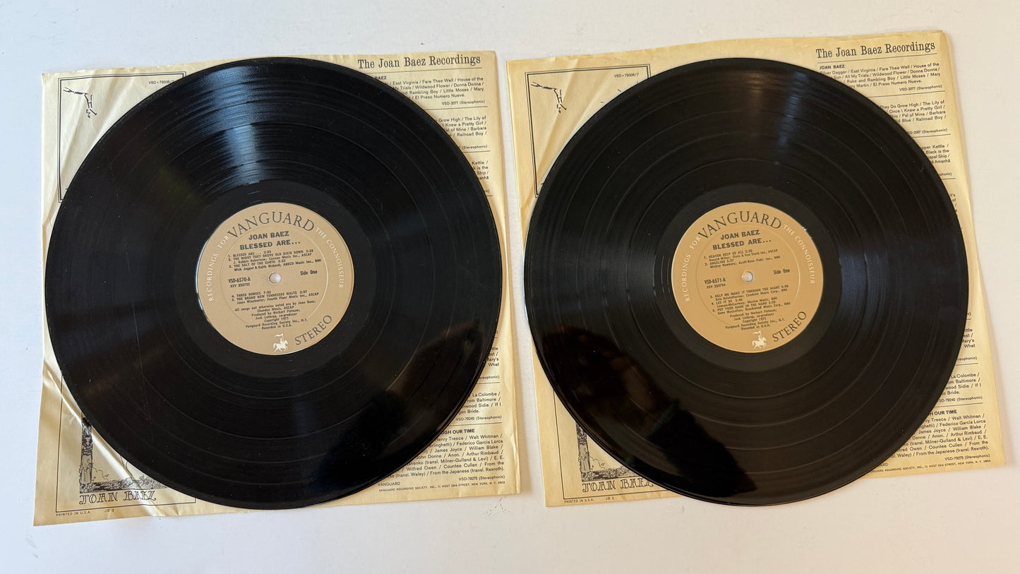 Joan Baez Blessed Are... Used Vinyl 2LP VG\G+