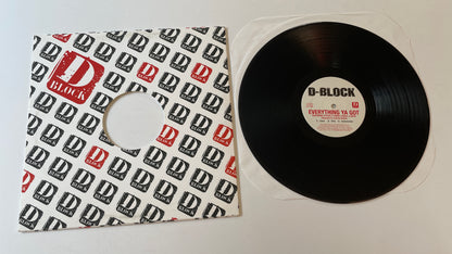 D-Block Block 12" Used Vinyl Single VG+\VG+