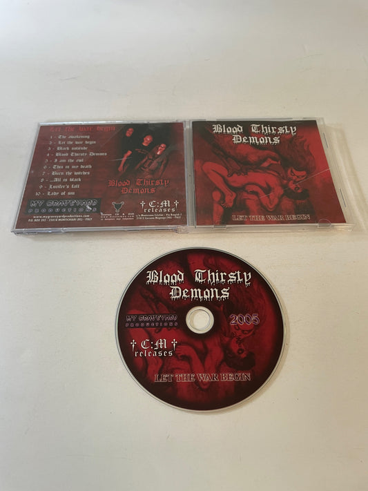 Blood Thirsty Demons Let The War Begin Used CD VG+\VG