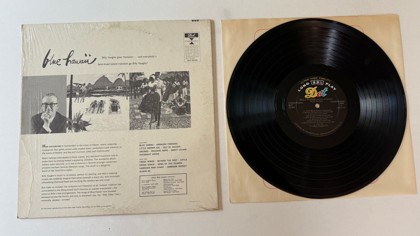 Billy Vaughn And His Orchestra Blue Hawaii Used Vinyl LP VG+\VG+