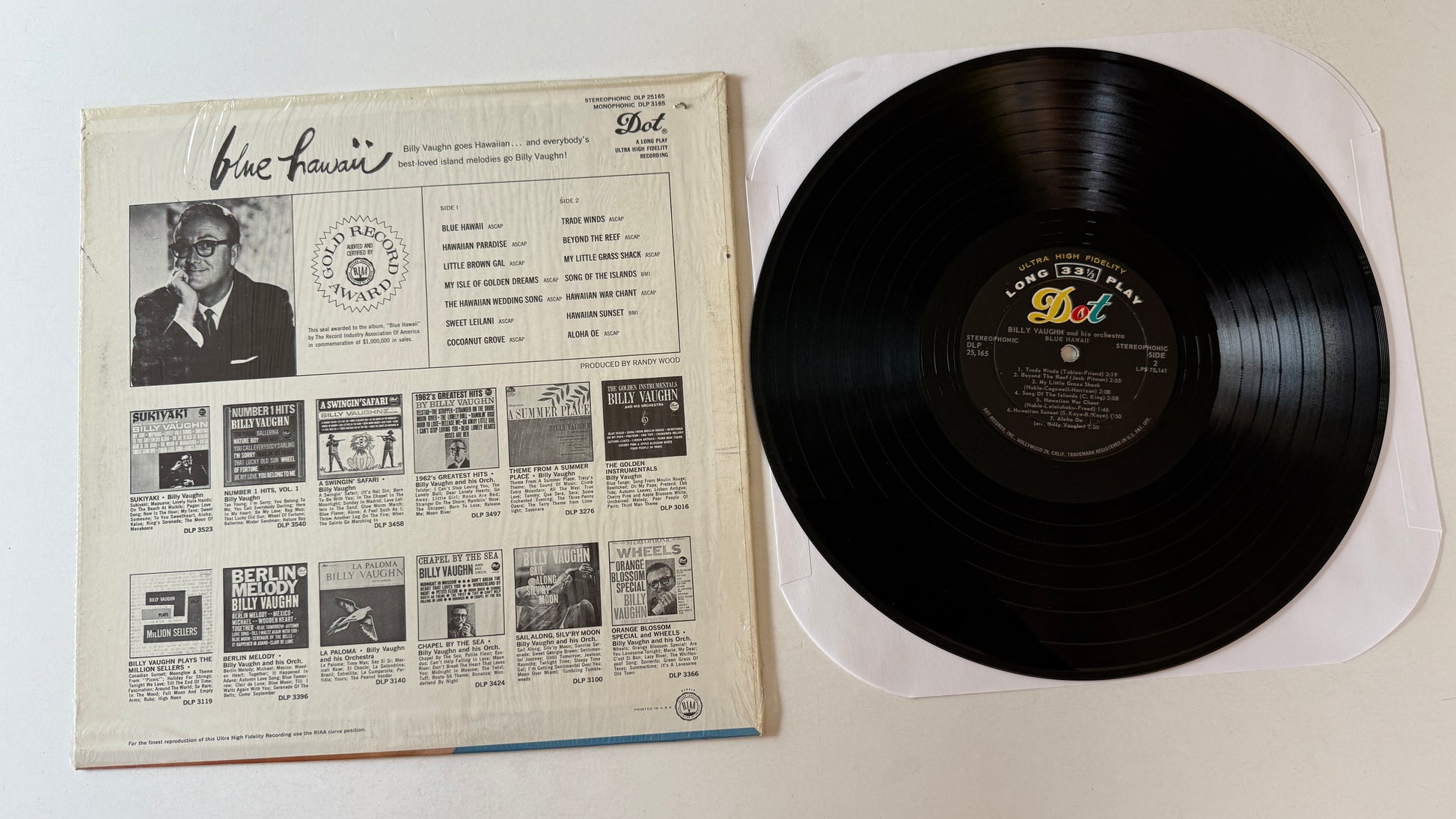 Billy Vaughn Blue Hawaii Used Vinyl LP VG+\VG+