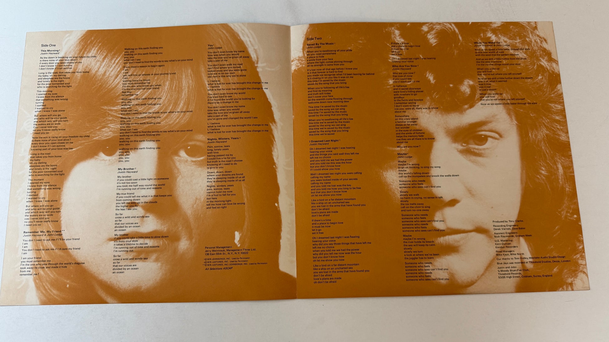 Justin Hayward Blue Jays Used Vinyl LP VG+\G+