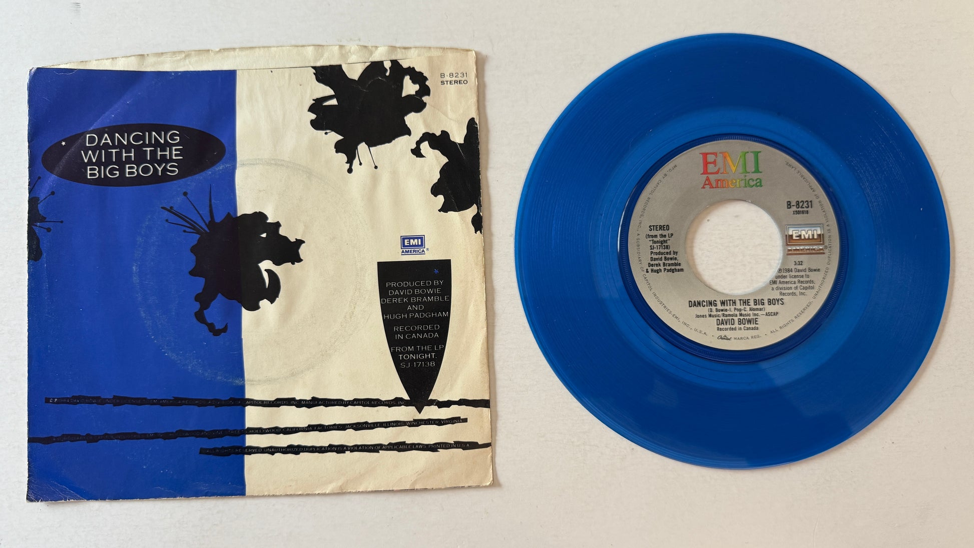 David Bowie Blue Jean Used 45 RPM 7" Vinyl VG+\