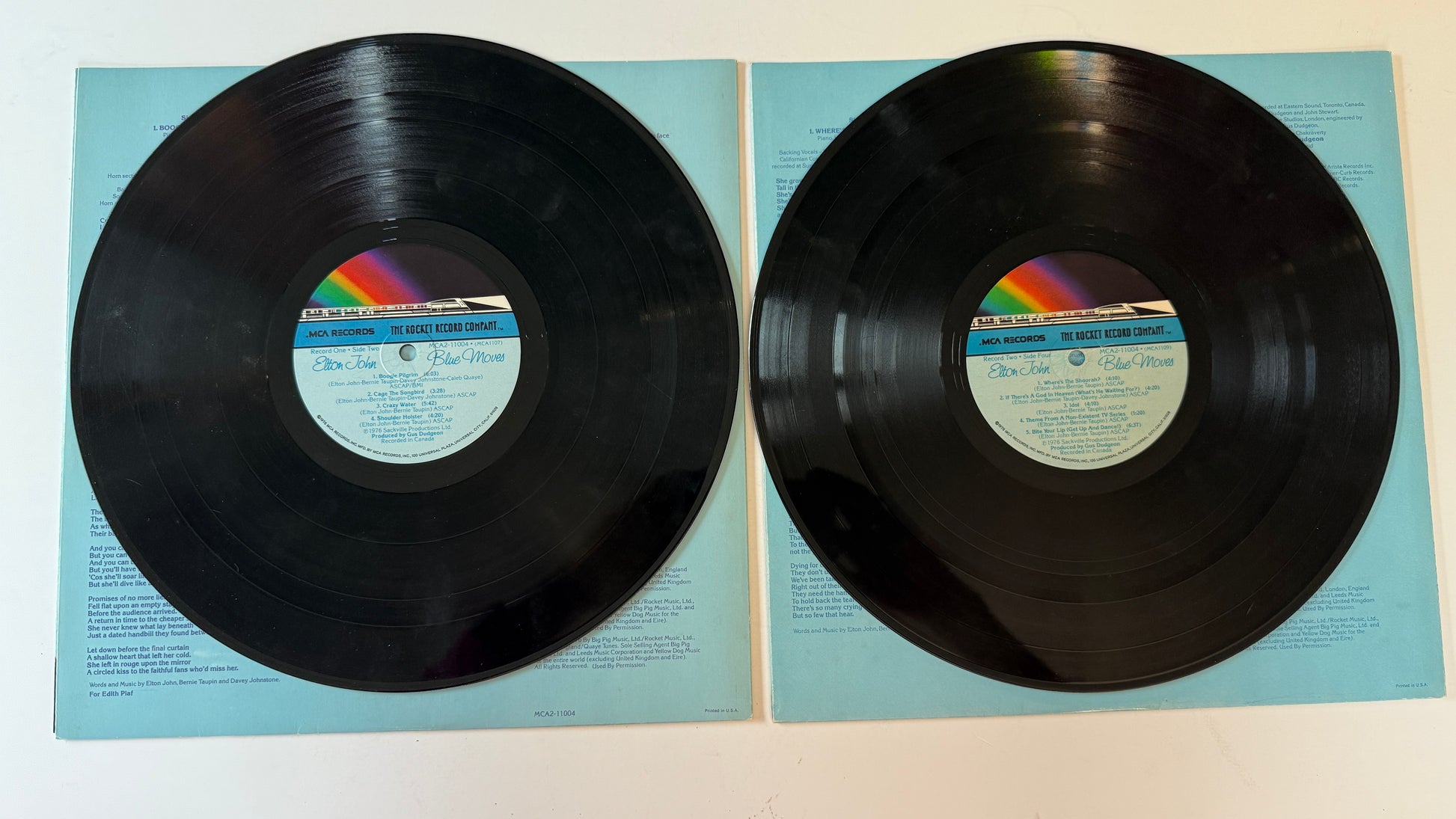 Elton John Blue Moves Used Vinyl 2LP VG+\VG