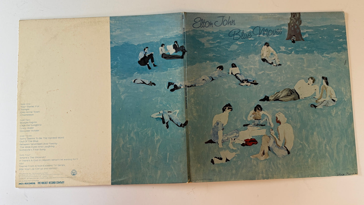 Elton John Blue Moves Used Vinyl 2LP VG+\VG