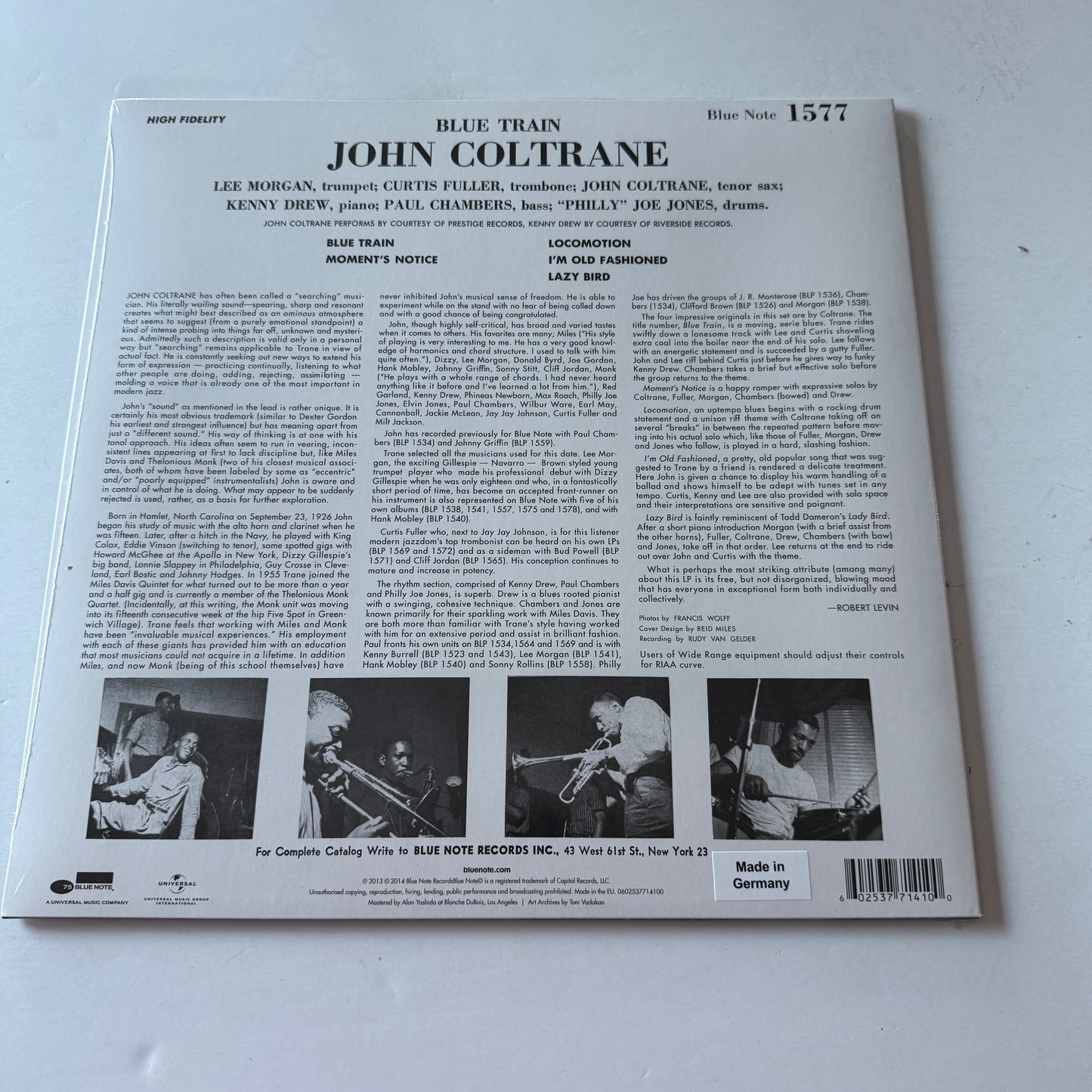 John Coltrane Blue Train New Vinyl LP M\M