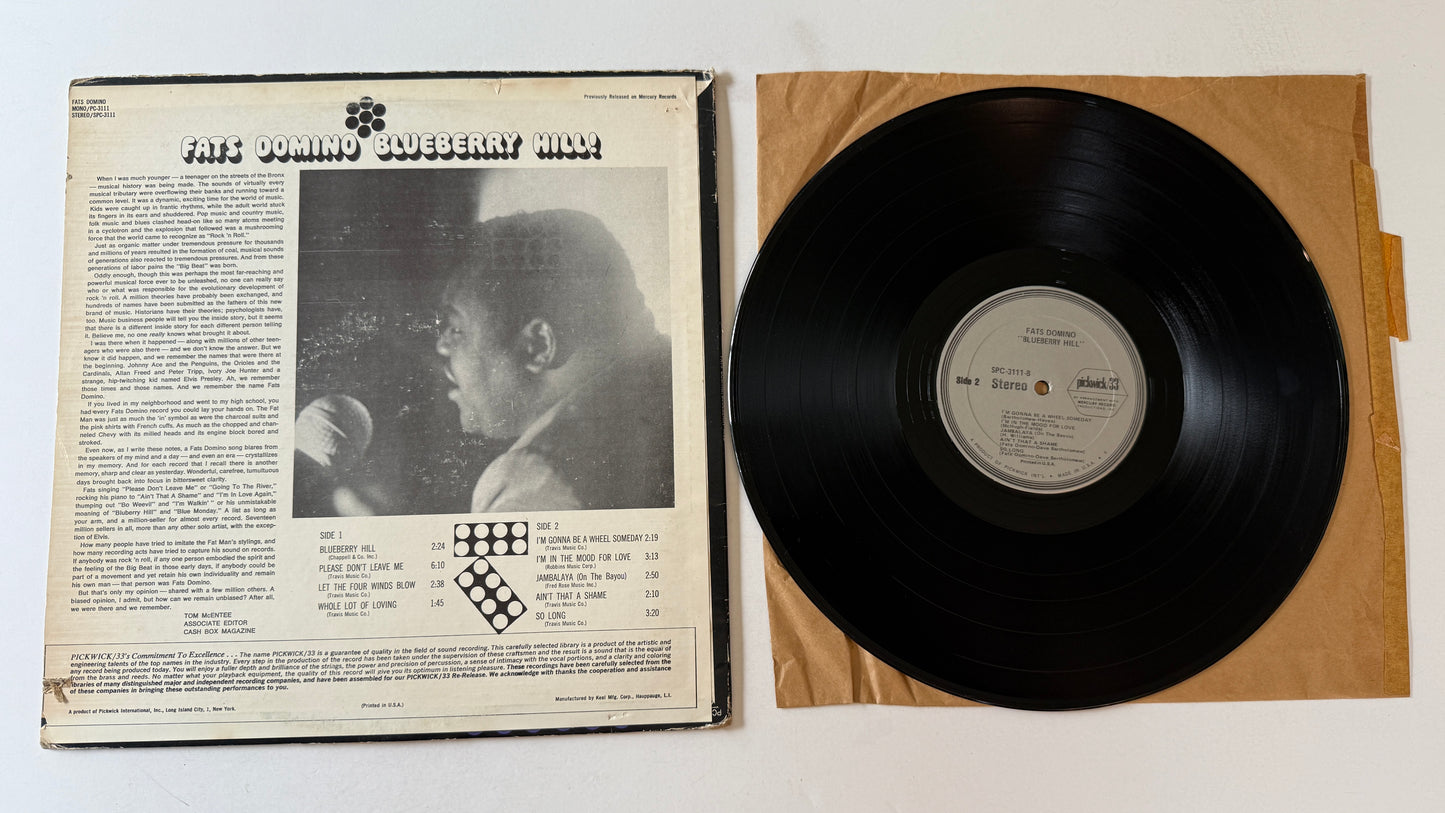 Fats Domino Blueberry Hill Used Vinyl LP VG+\G+