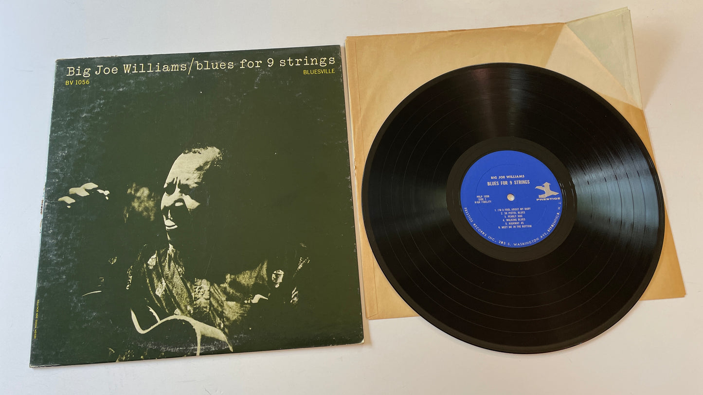 Big Joe Williams Blues For 9 Strings Used Vinyl LP VG+\G+