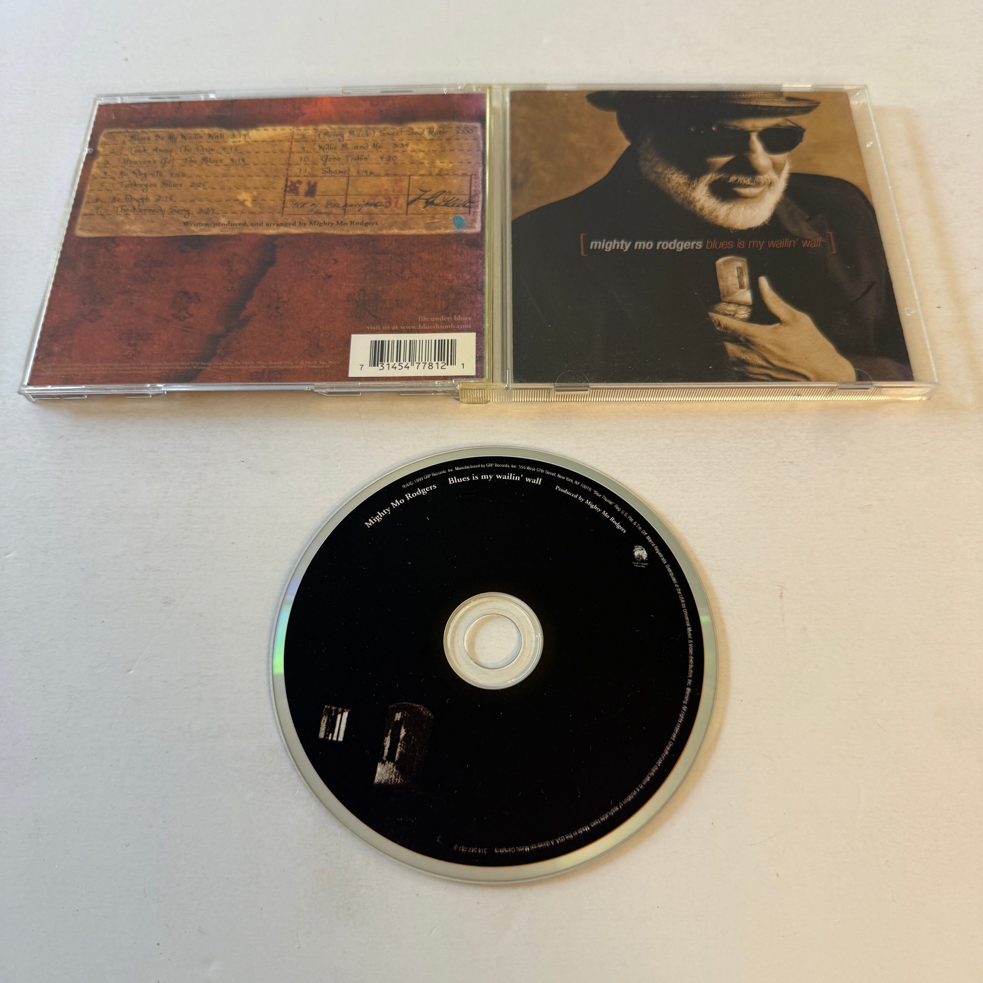 Mo Rodgers Blues Is My Wailin' Wall Used CD VG+\VG+