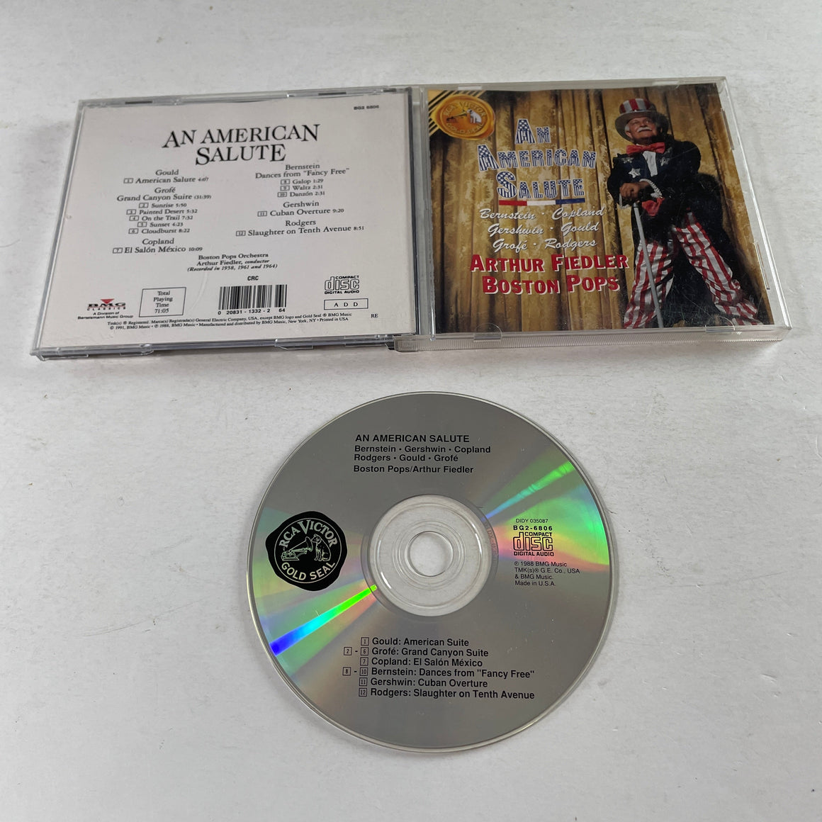 Boston Pops, Arthur Fiedler An American Salute Used CD VG+\VG+
