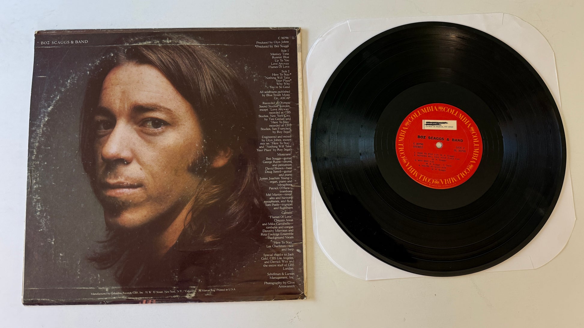 Boz Scaggs & Band Boz Scaggs & Band Used Vinyl LP VG+\VG