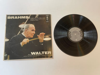 Brahms: Bruno Walter Symphony Brahms: Bruno Walter Symphony No. 3 Hungarian Dances Used Vinyl LP VG+\VG+ Black