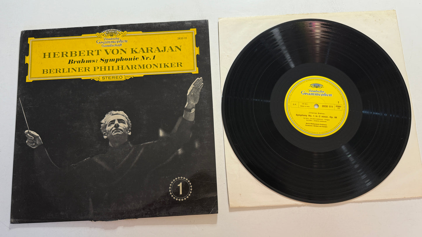 Herbert von Karajan Brahms: Symphonie Nr. 1 Used Vinyl LP VG+\VG