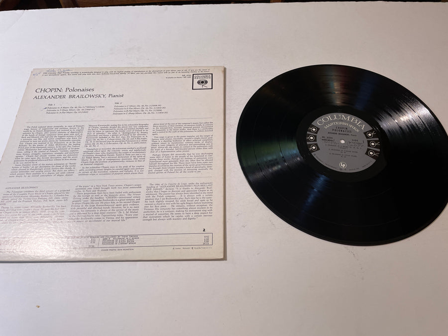 Brailowsky / Chopin Chopin Polonaises By Brailowsky Used Vinyl LP VG+\VG+