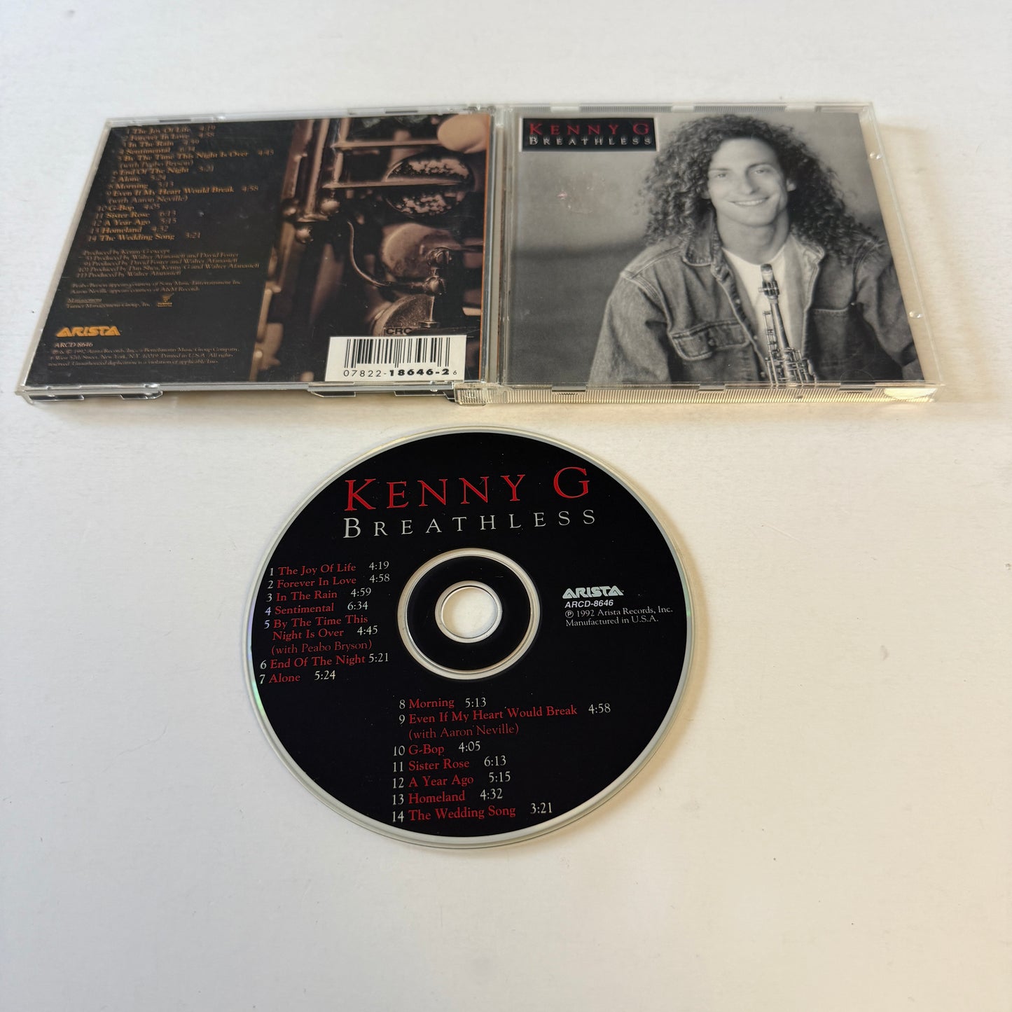 Kenny G Breathless Used CD VG+\VG+