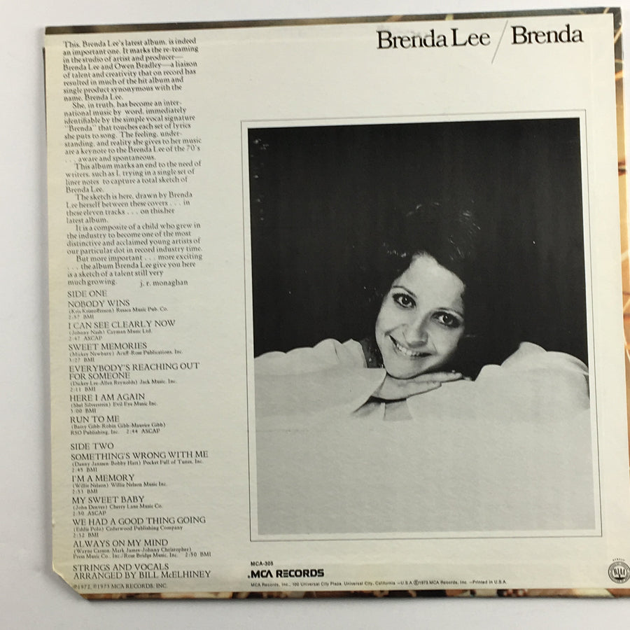 Brenda Lee ‎ Brenda Used Vinyl LP VG+\VG+