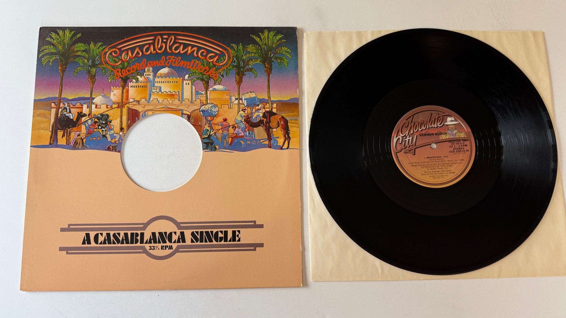 Vernon Burch Brighter Days / Love 12" Used Vinyl Single VG+\VG+