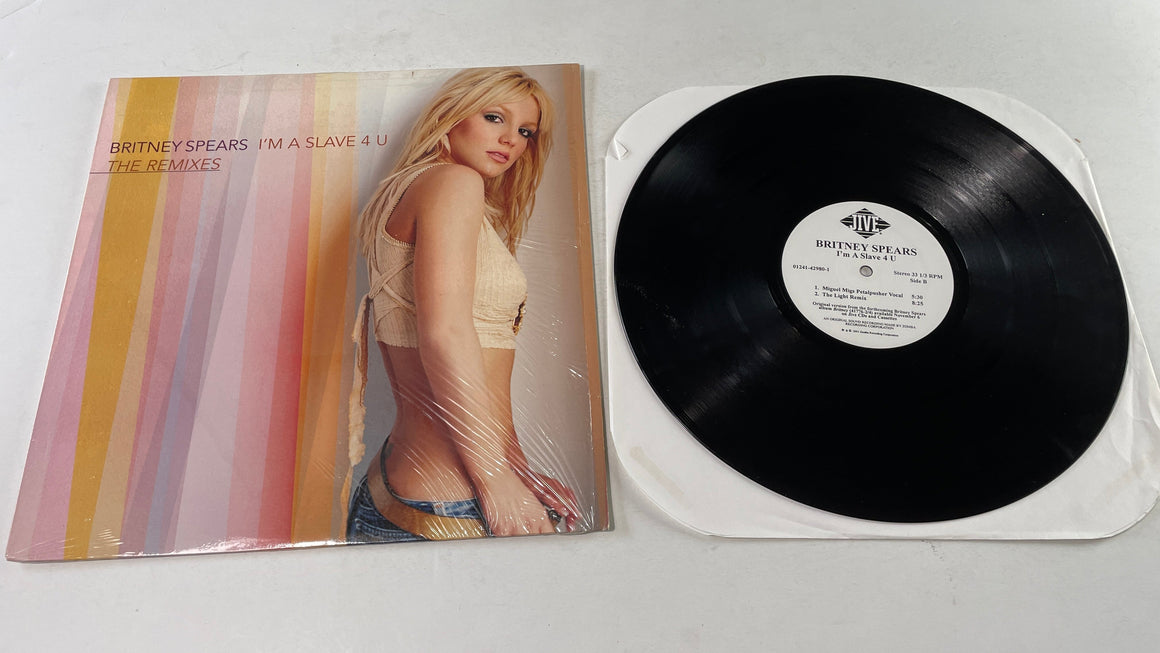 Britney Spears I'm A Slave 4 U (The Remixes) 12" Used Vinyl Single VG+\VG+