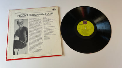 Peggy Lee Broadway a la Lee Used Vinyl LP VG+\VG