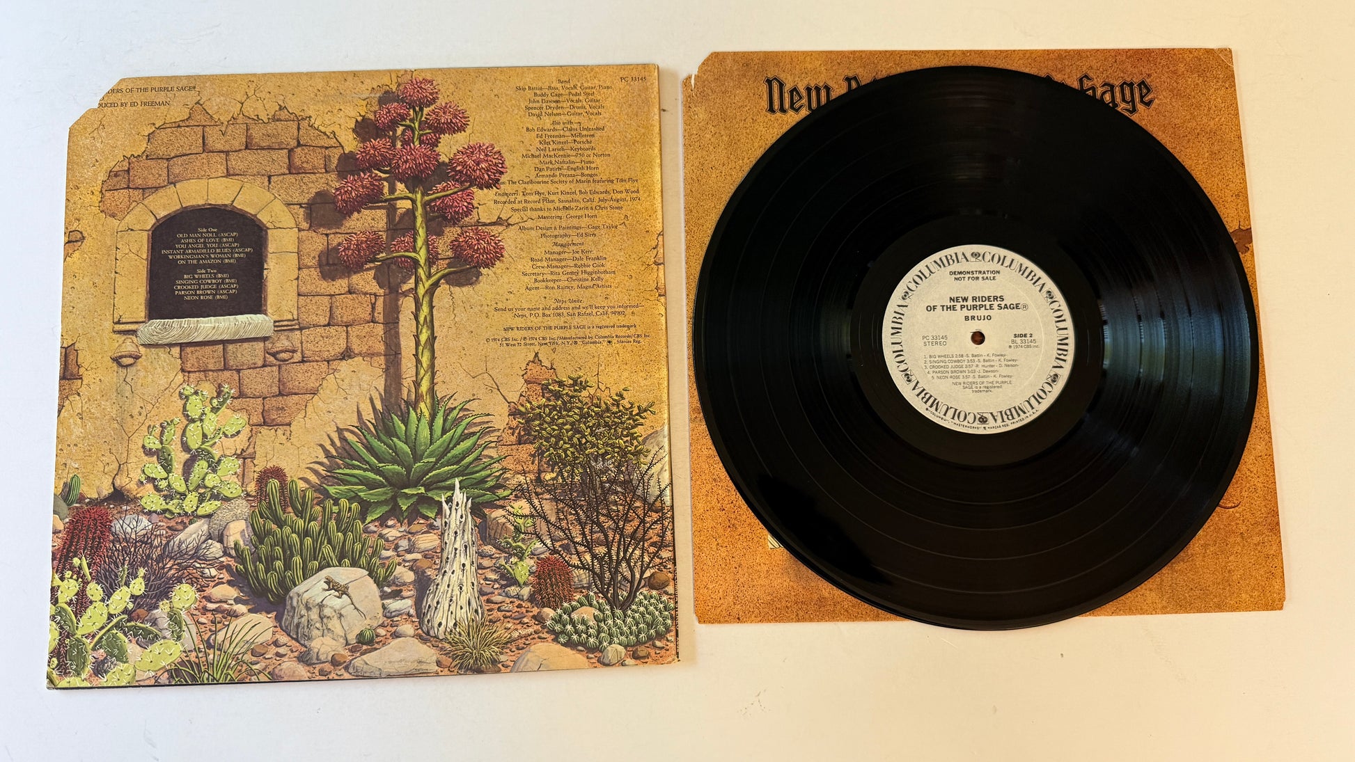 New Riders Of The Purple Sage Brujo Used Vinyl LP VG+\G+