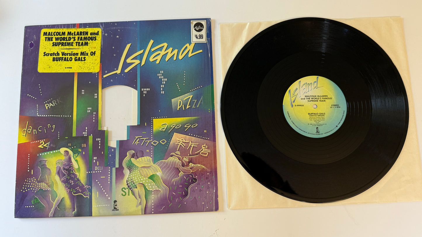 Malcolm McLaren Buffalo Gals Used Vinyl 12" Single VG+\VG+