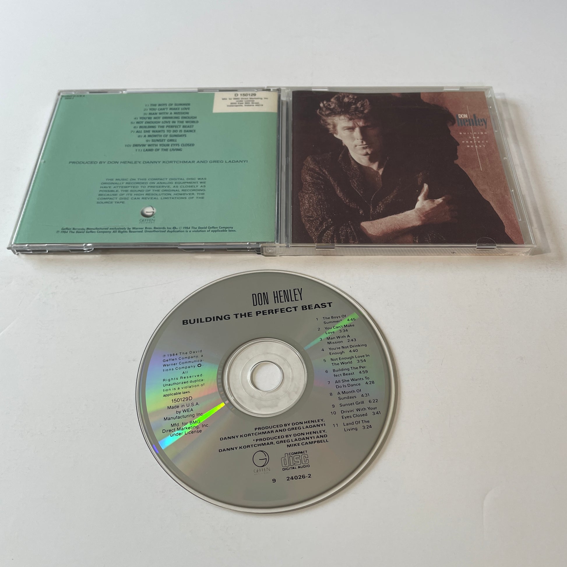 Don Henley Building The Perfect Beast Used CD VG+\VG+