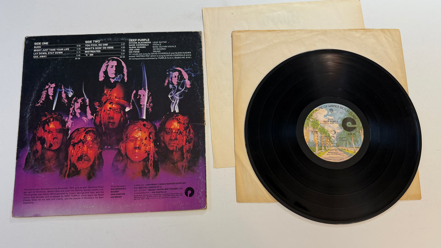 Deep Purple Burn Used Vinyl LP VG+\G+