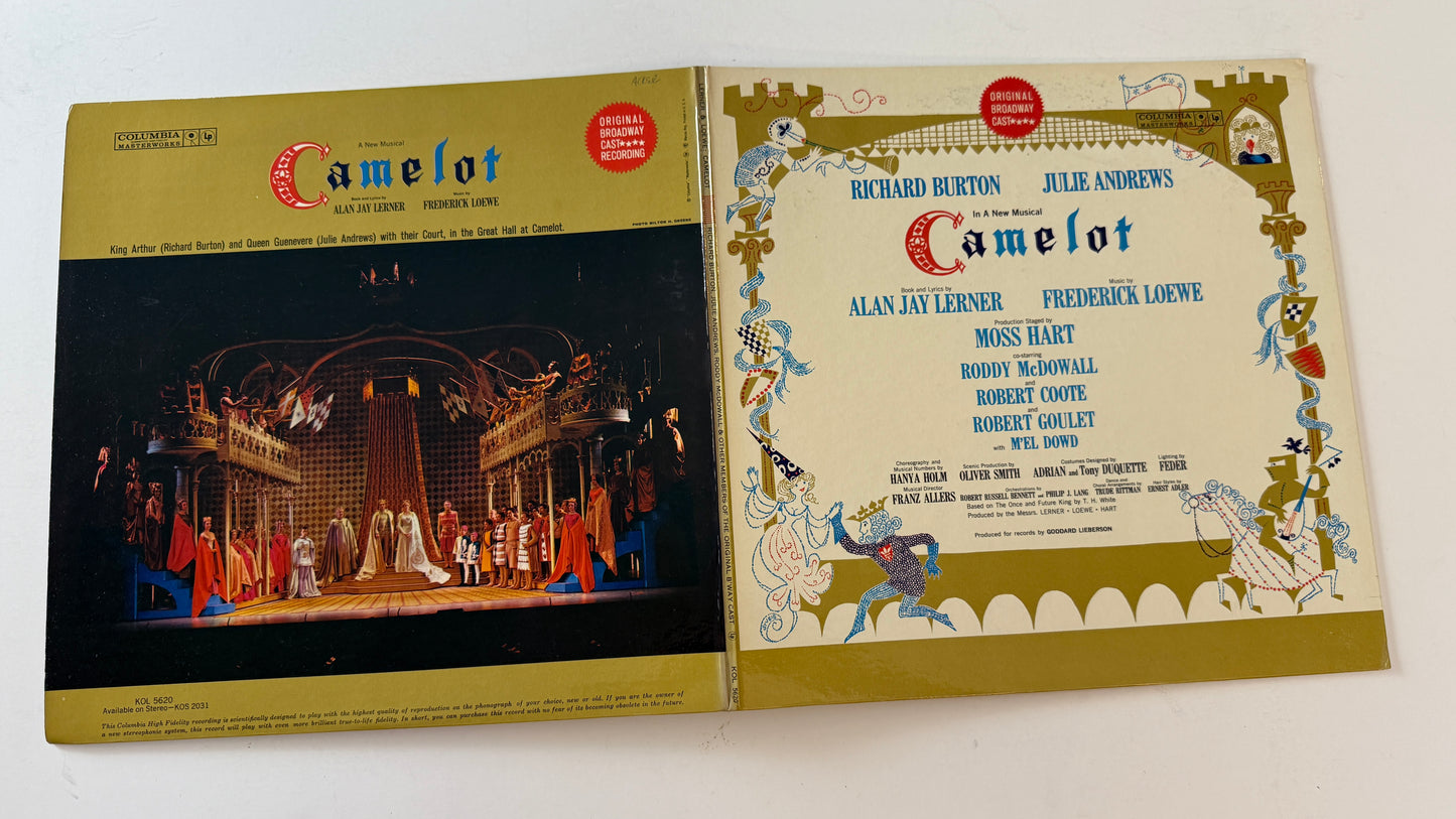 Alan Jay Lerner Camelot (Original Broadway Cast Recording) Used Vinyl LP VG+\VG+